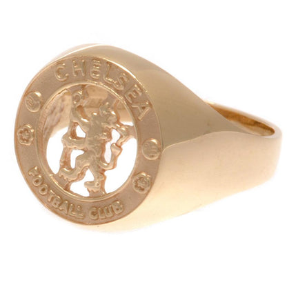 Chelsea FC 9ct Gold Crest Ring Small