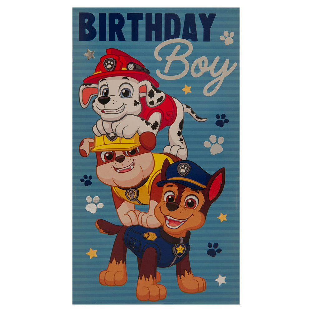 Paw Patrol Birthday Card Boy
