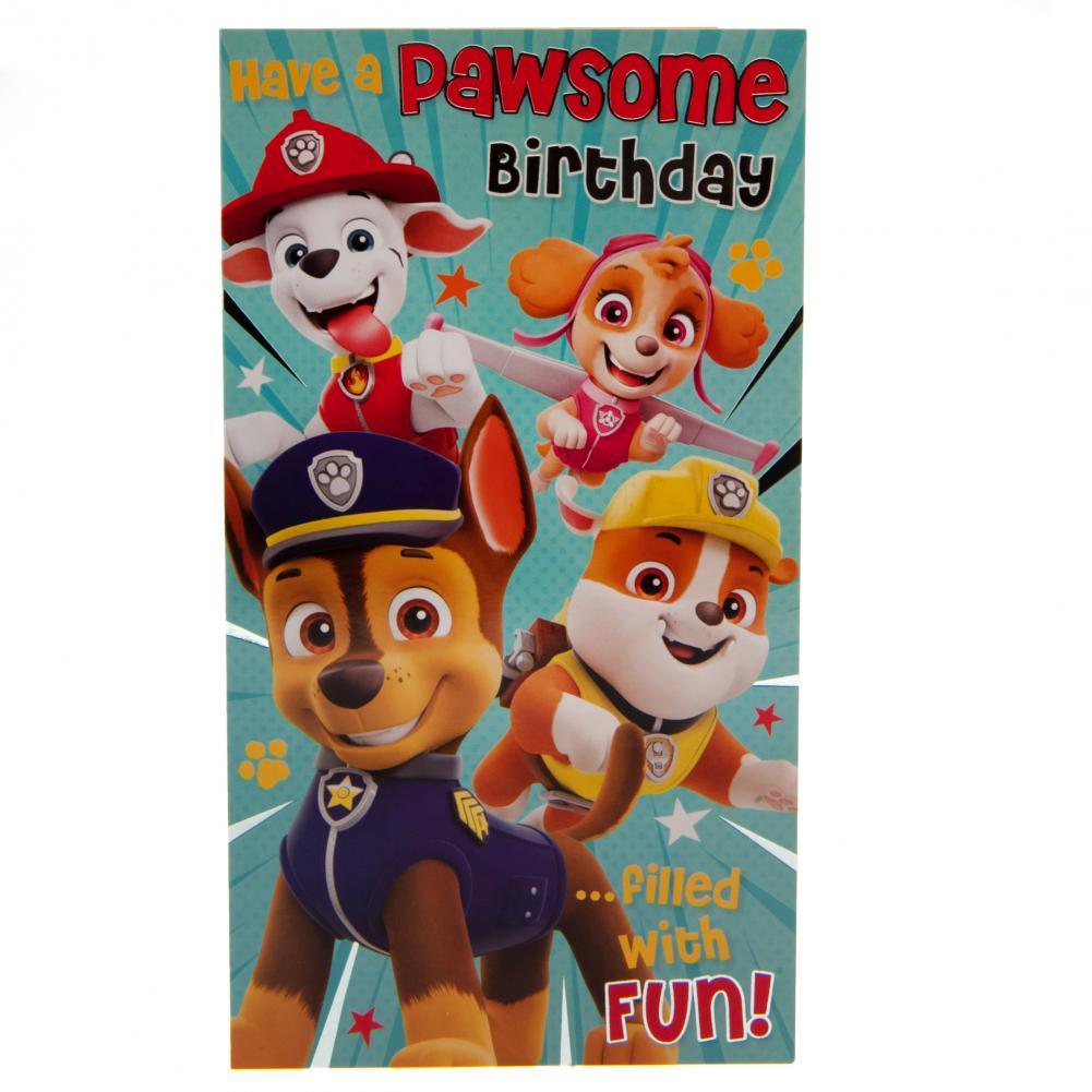 Paw Patrol Birthday Card