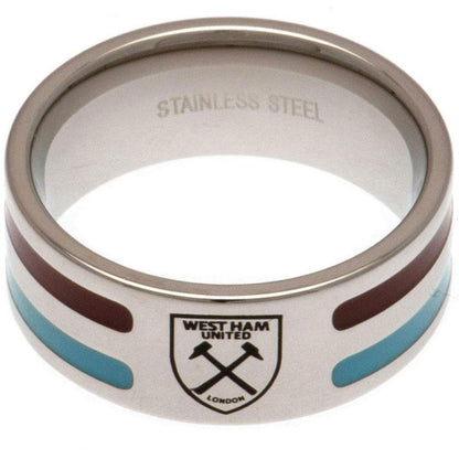 West Ham United FC Colour Stripe Ring Large