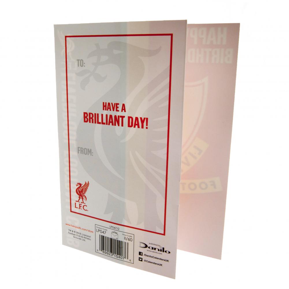 Liverpool FC Birthday Card