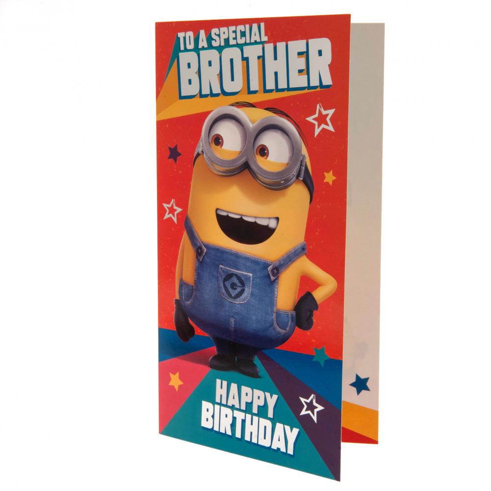 Despicable Me 3 Minion Birthday Card Brother