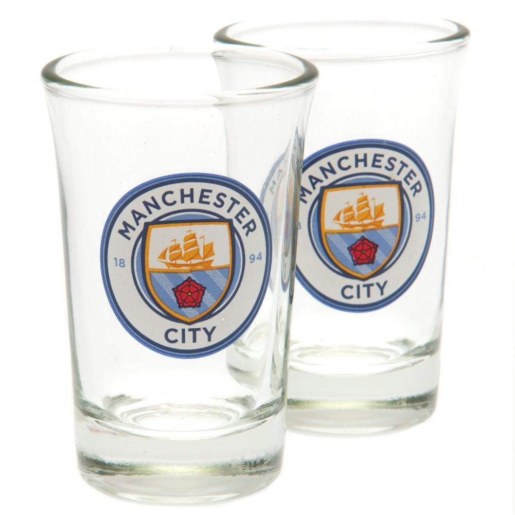 Manchester City FC 2pk Shot Glass Set