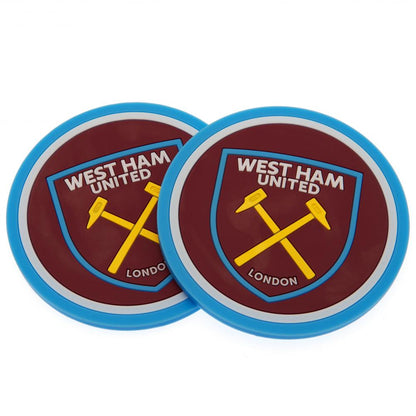 West Ham United FC 2pk Coaster Set
