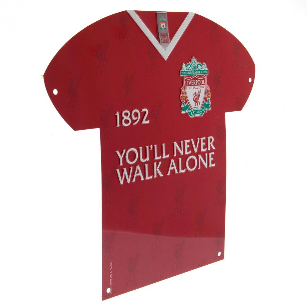 Liverpool FC Metal Shirt Sign CR
