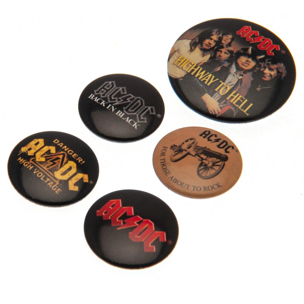 AC/DC Button Badge Set – Sweetlea Gifts Ltd