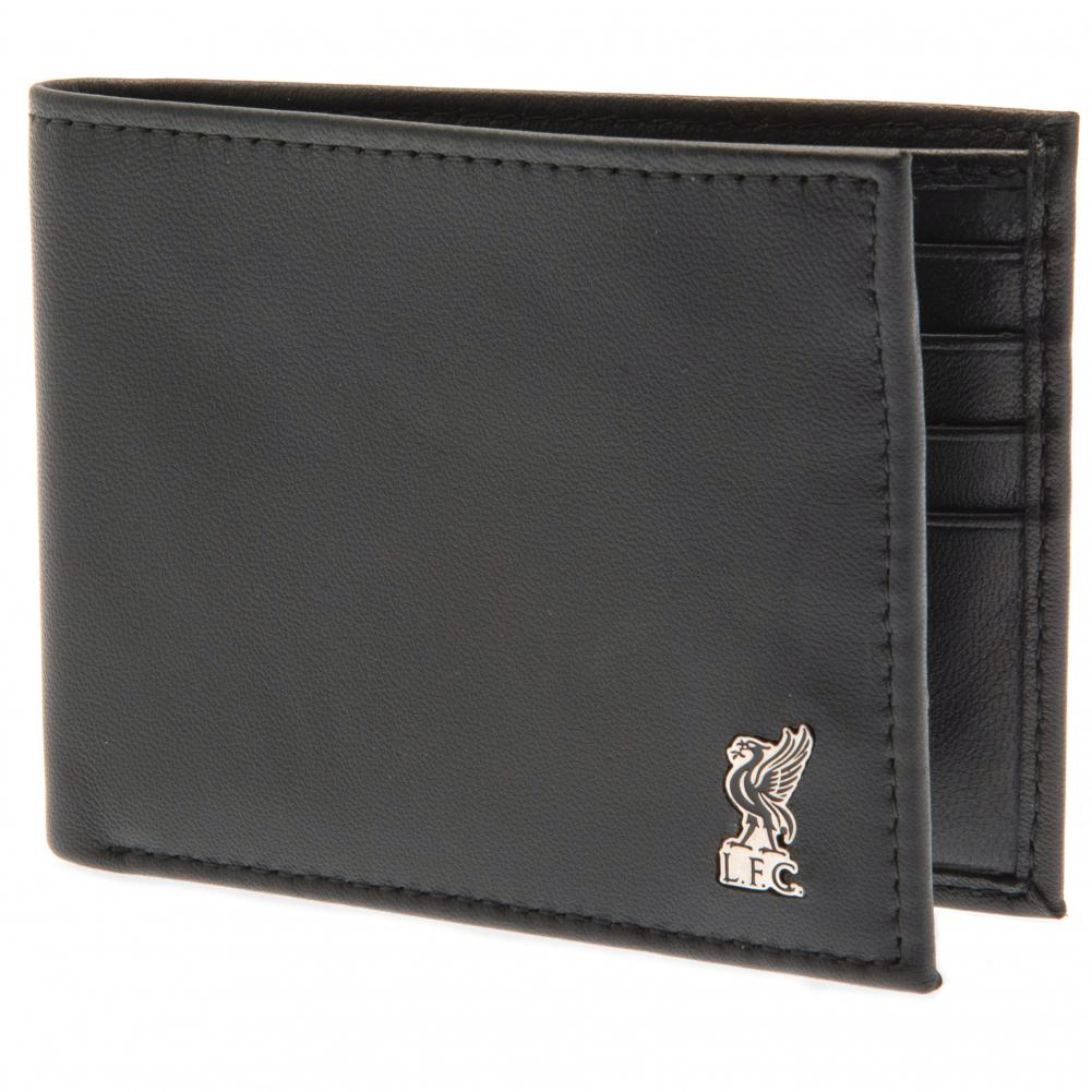 Liverpool FC Metal Crest Leather Wallet