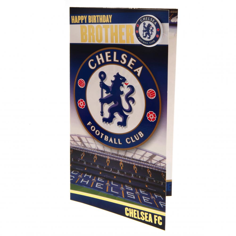 Chelsea FC Birthday Card Brother