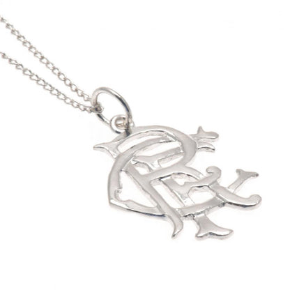 Rangers FC Sterling Silver Pendant & Chain Large