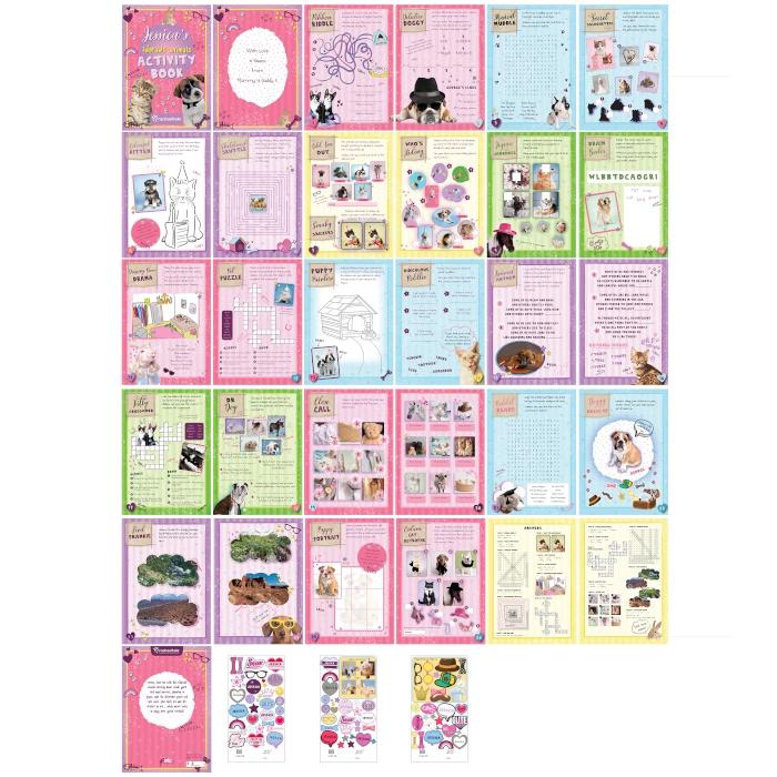 Displaying all pages from personalised cute animals activity book  By Sweetlea Gifts