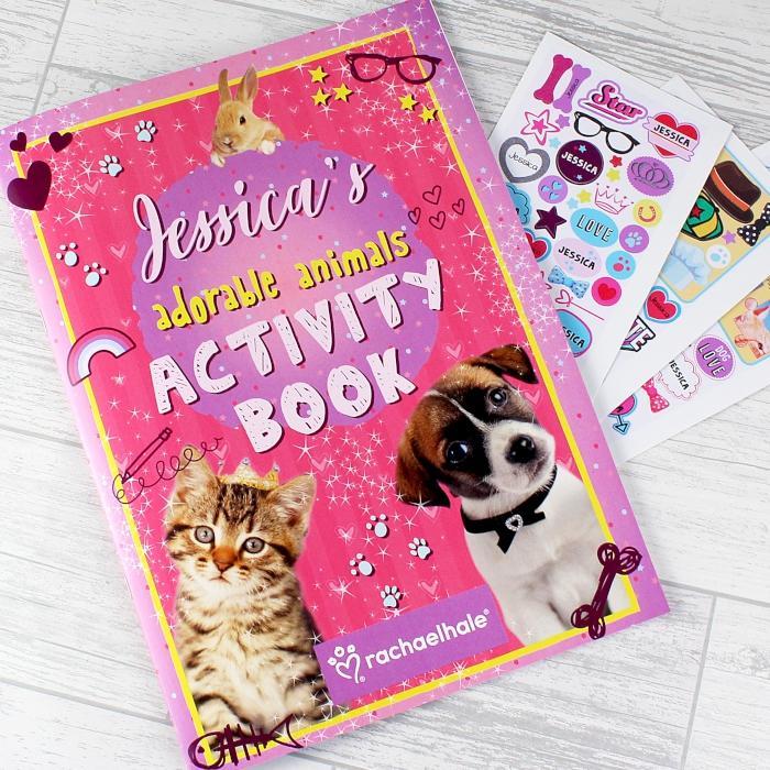 Rachel Hale Personalised Adorable Animals activity book  By Sweetlea Gifts