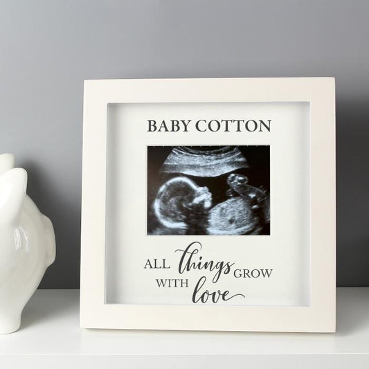 Baby scan personalised photo frame By Sweetlea Gifts
