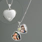 Beautiful Children's Sterling Silver and Cubic Zirconia Heart Locket Necklace-Personalised Gift By Sweetlea Gifts