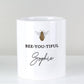Bee-you-tiful makeup brush personalised ceramic storage pot-Personalised Gift By Sweetlea Gifts