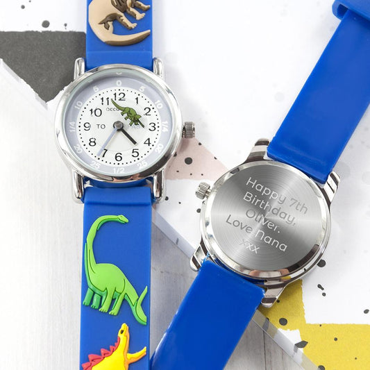 Children's Personalised Dinosaur Watch-Personalised Gift By Sweetlea Gifts