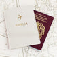 Cream Personalised Passport Holder-Personalised Gift By Sweetlea Gifts