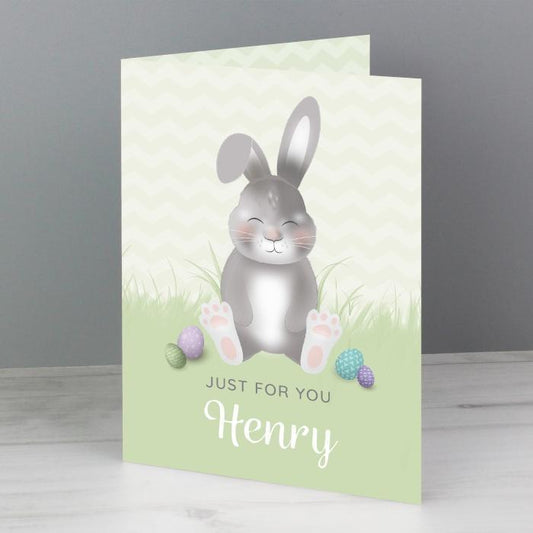 Easter Bunny Personalised Card-Personalised Gift By Sweetlea Gifts