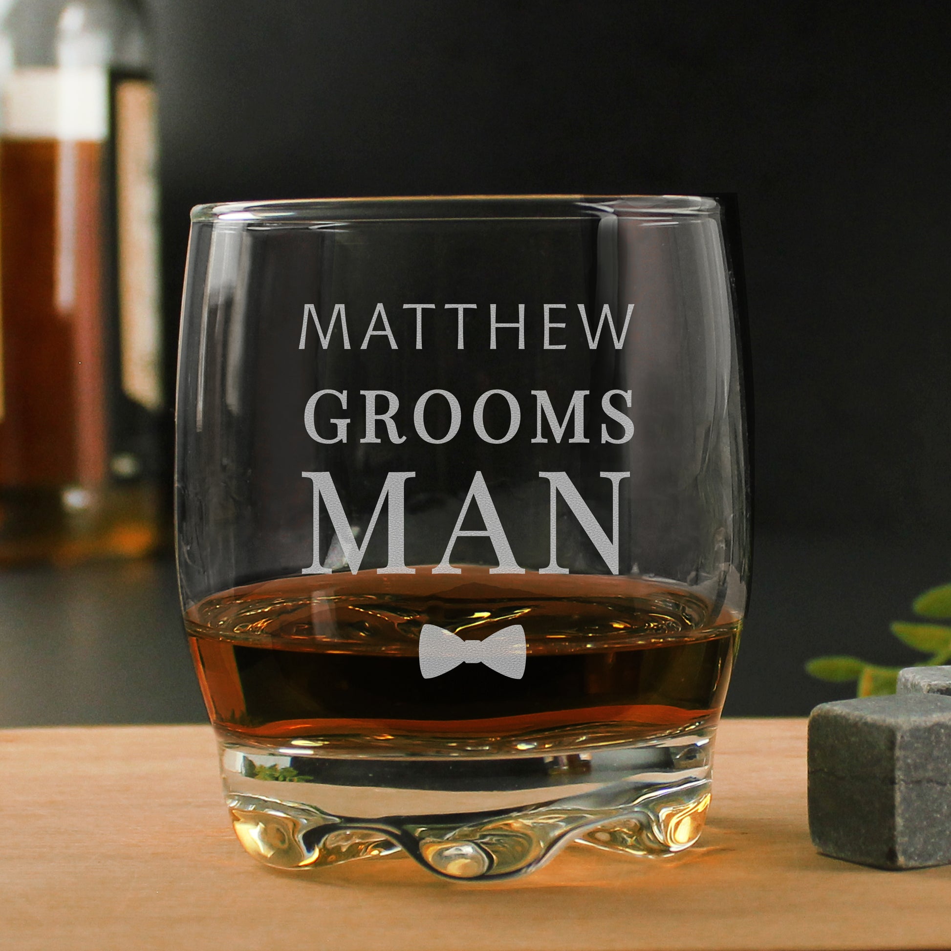 Groomsman personalised whisky tumbler