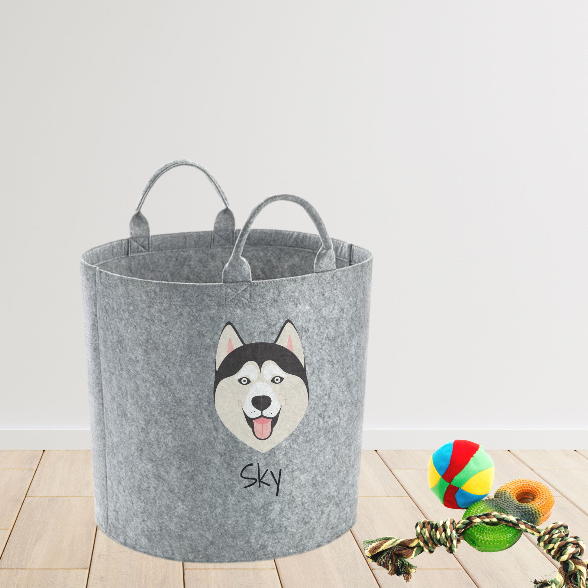 Personalised dog toy sales bag