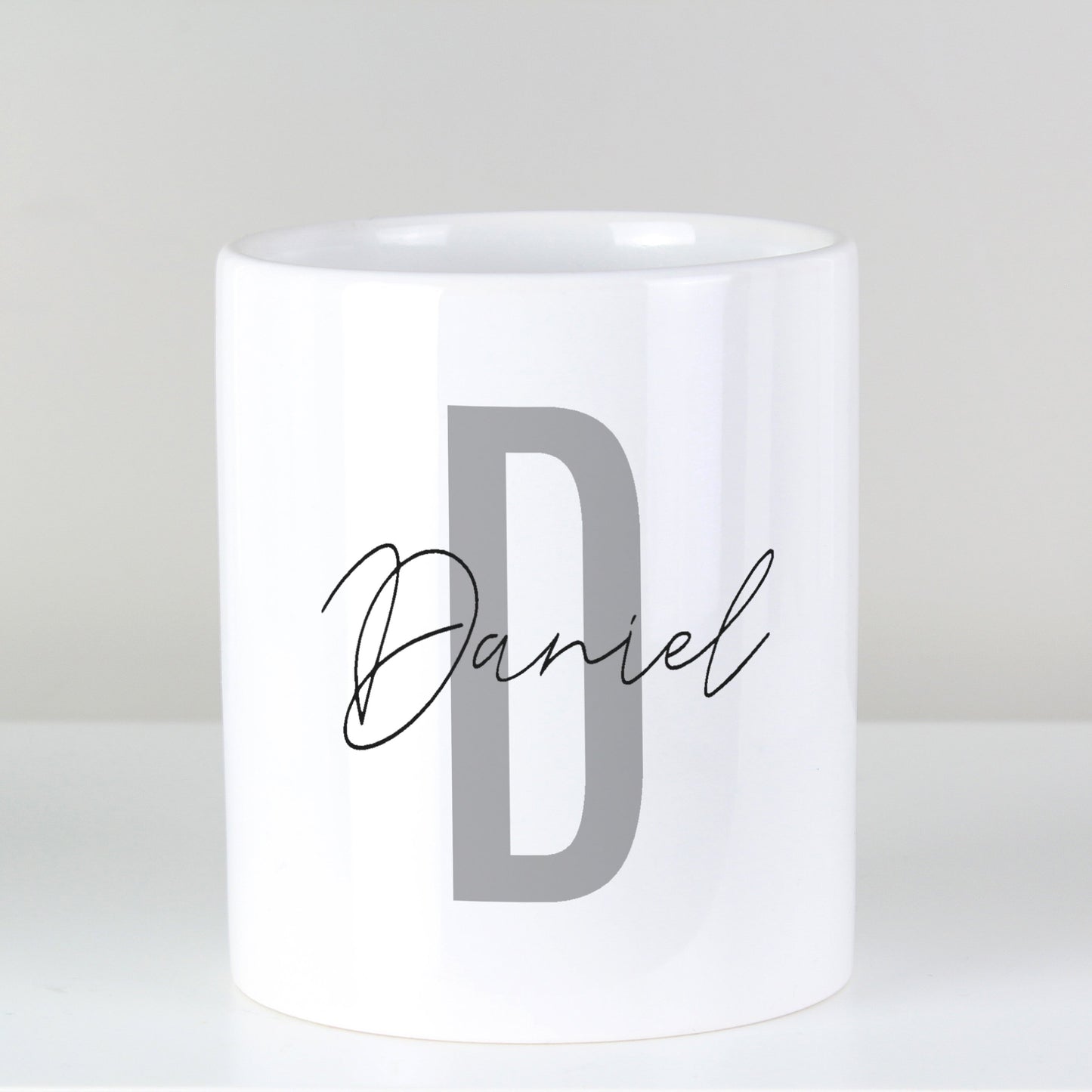 Initial and name Personalised Ceramic storage pot-Personalised Gift By Sweetlea Gifts