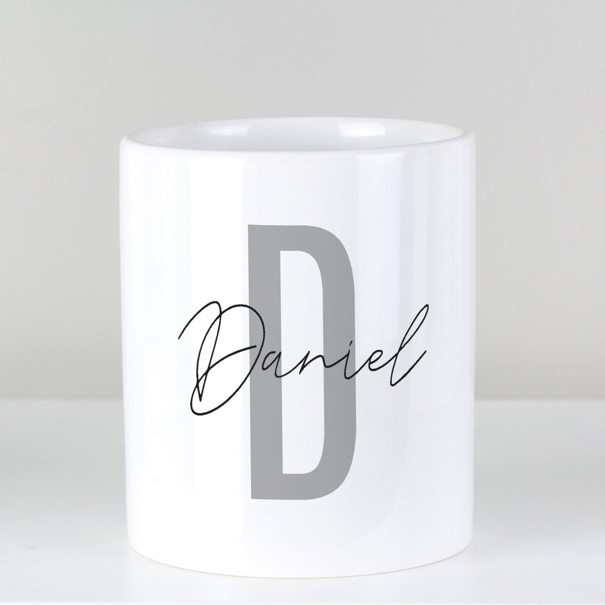 Initial and name Personalised Ceramic storage pot-Personalised Gift By Sweetlea Gifts