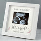 White it's a girl baby scan photo frame By Sweetlea Gifts