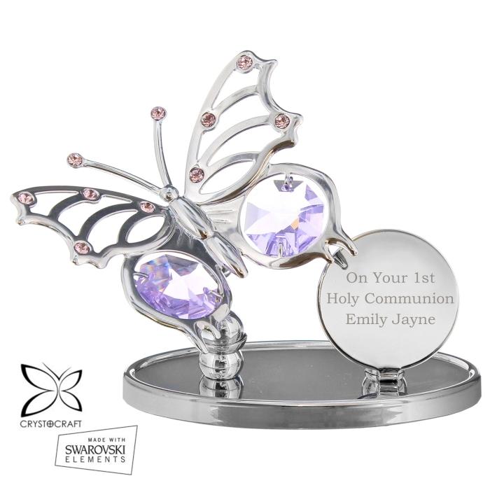 Memorial Crystocraft Butterfly Ornament-Personalised Gift By Sweetlea Gifts