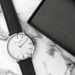 Men's Modern-Vintage Personalised Leather Watch In Black-Personalised Gift By Sweetlea Gifts
