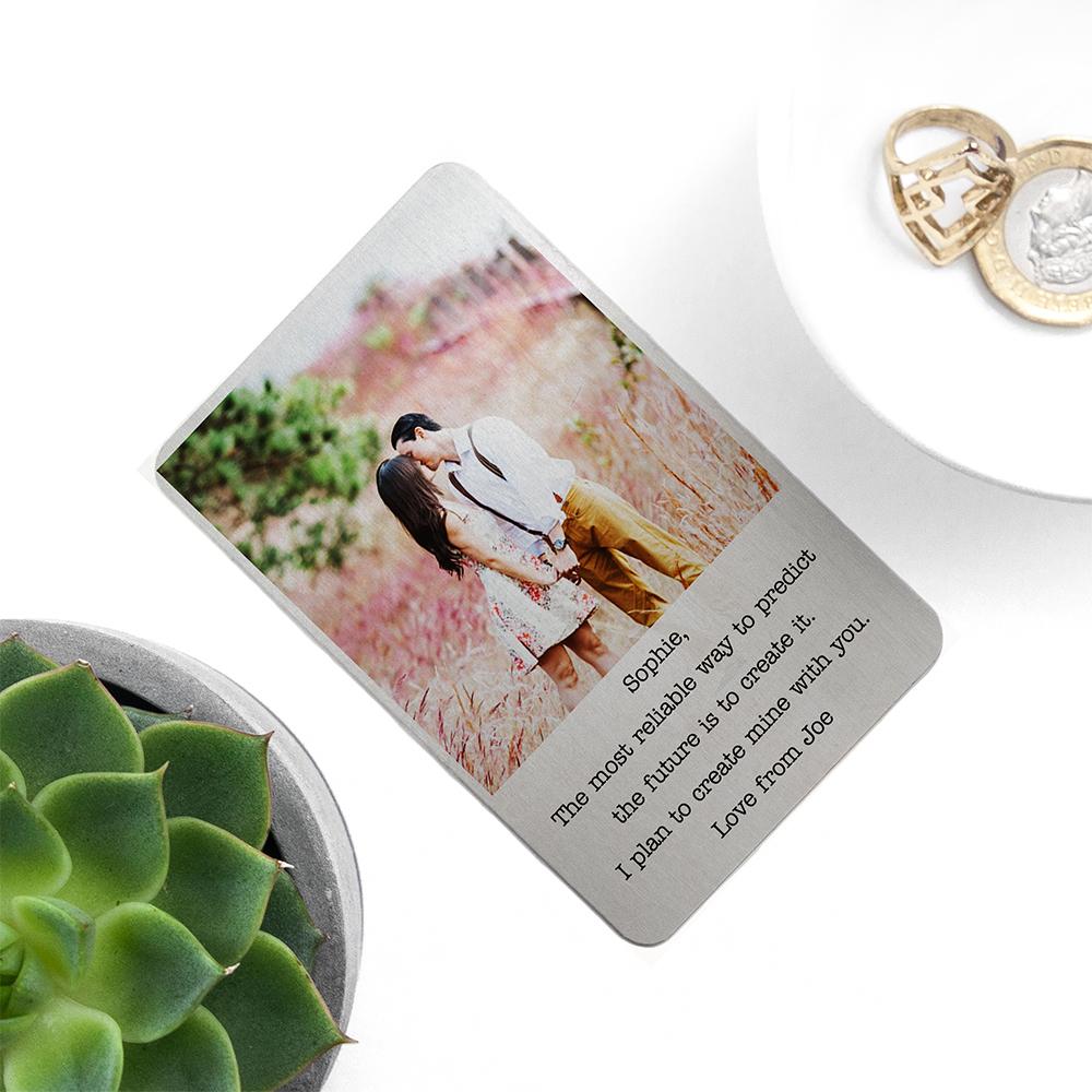 Moment in Time Metal Wallet Keepsake-Personalised Gift By Sweetlea Gifts