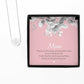 Mum Silver Tone Personalised Necklace and Gift Box-Personalised Gift By Sweetlea Gifts