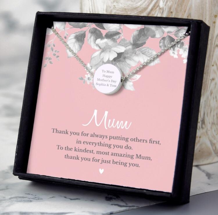 Personalised Mum silver necklace By Sweetlea Gifts