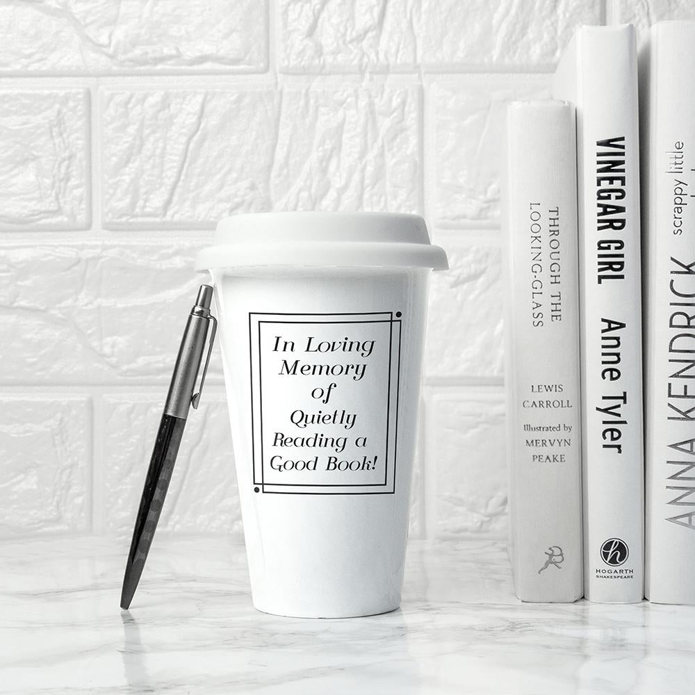 Novelty Loving Memory Ceramic Travel Mug-Personalised Gift By Sweetlea Gifts