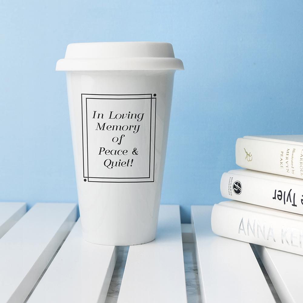 Novelty Loving Memory Ceramic Travel Mug-Personalised Gift By Sweetlea Gifts