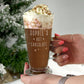 Personalised Hot Chocolate Latte  Glass