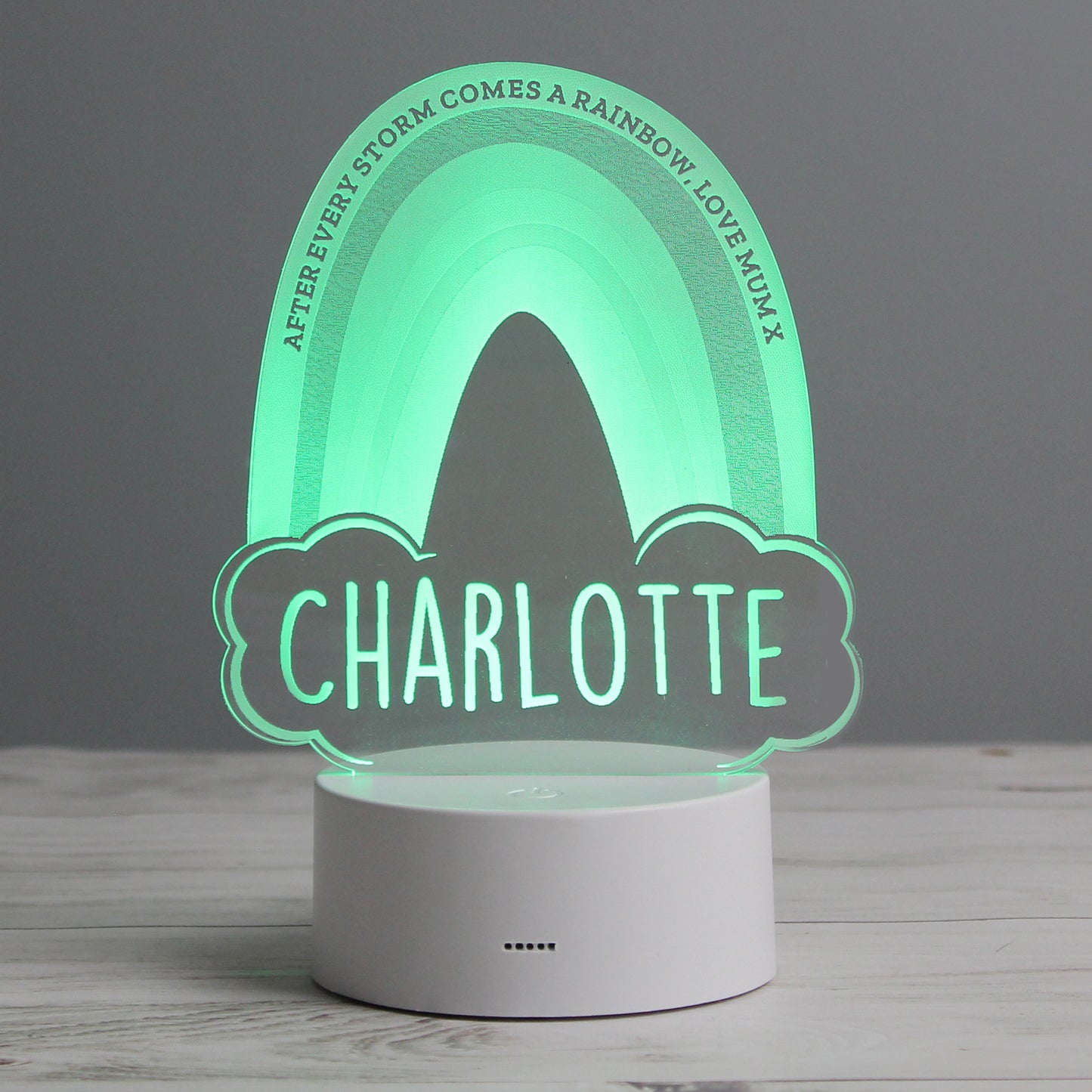 Personalised colour changing LED night light