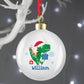 Personalised Dinosaur 'Have a Roarsome Christmas' Bauble By Sweetlea Gifts