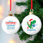 Personalised Dinosaur 'Have a Roarsome Christmas' Bauble-Personalised Gift By Sweetlea Gifts