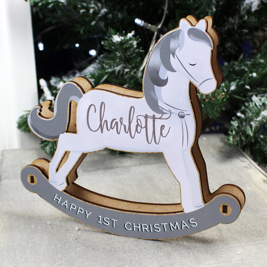 Personalised Make Your Own Rocking Horse 3D Decoration Kit By Sweetlea Gifts