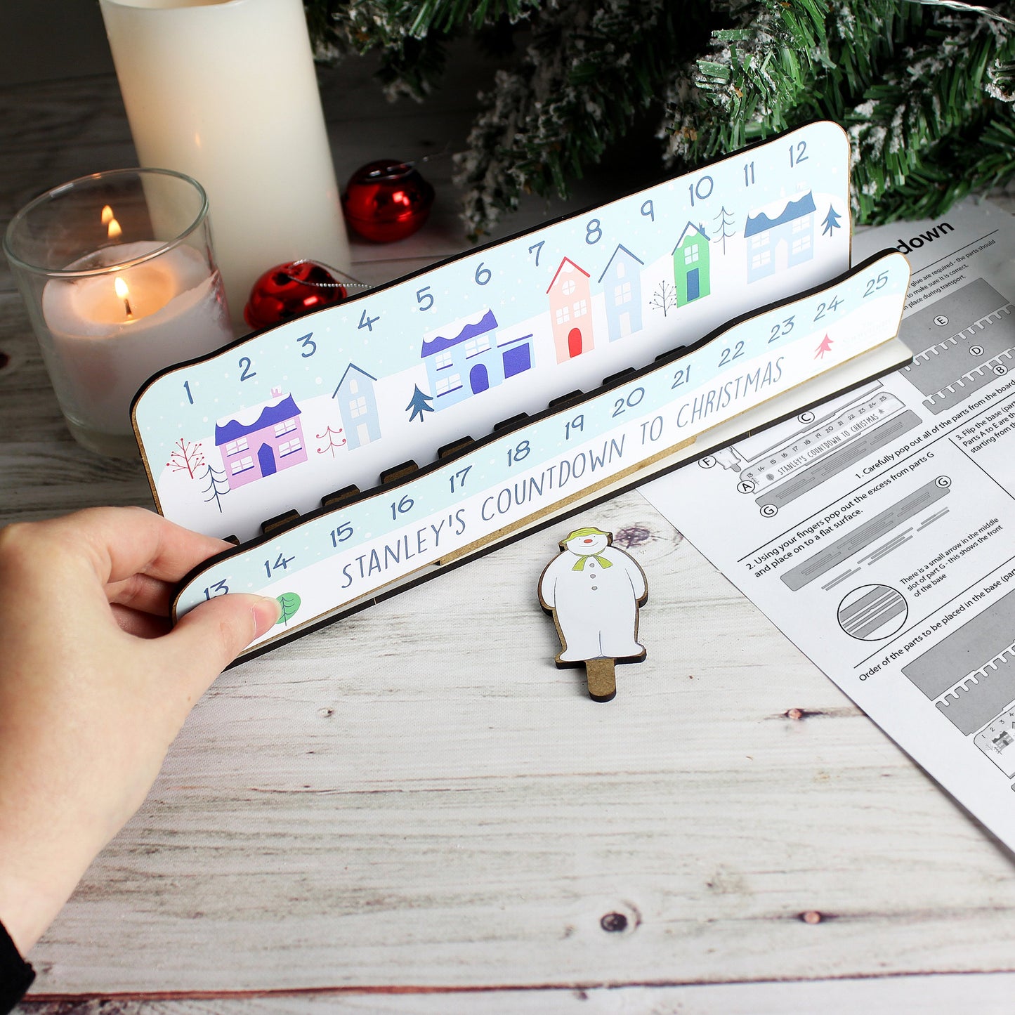 Personalised Make Your Own The Snowman Christmas Advent Countdown Kit-Personalised Gift By Sweetlea Gifts