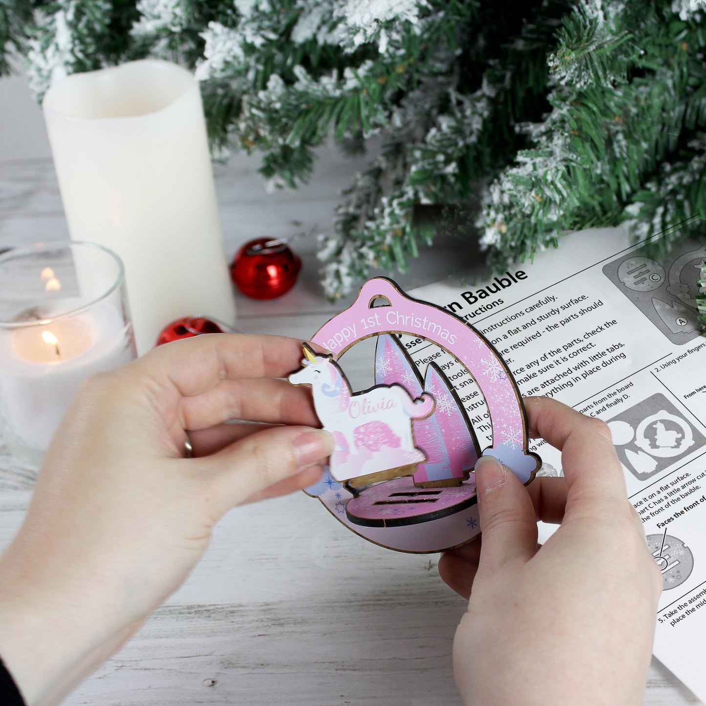 Personalised Make Your Own Unicorn 3D Decoration Kit-Personalised Gift By Sweetlea Gifts