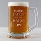Personalised engraved Father of the Bride Pint Stern Tankard By Sweetlea Gifts