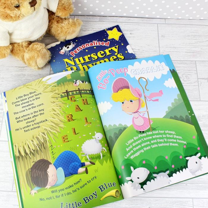 Personalised Nursery Rhyme Book-Personalised Gift By Sweetlea Gifts
