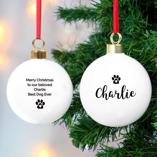 Personalised Pet Bauble By Sweetlea Gifts