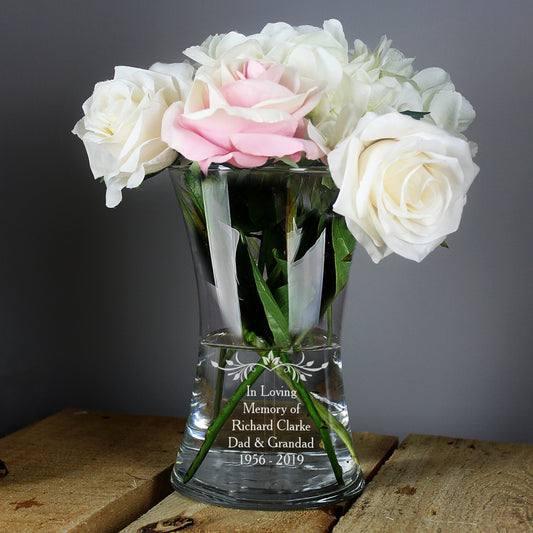 Personalised Glass Vase  By Sweetlea Gifts