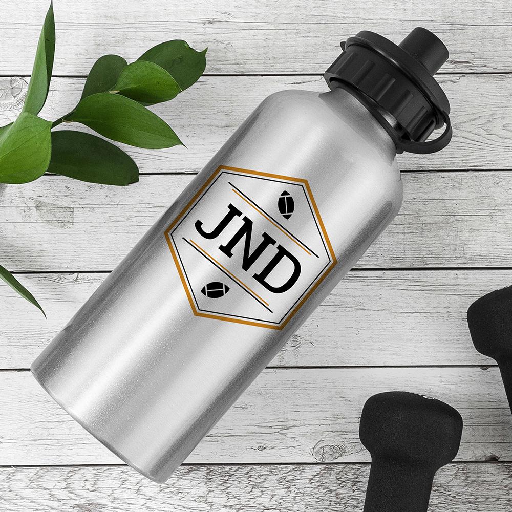 Personalised Silver Water Bottle-Personalised Gift By Sweetlea Gifts