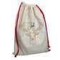 Personalised Stag Reindeer Neutral Christmas Sack By Sweetlea Gifts