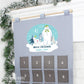 Personalised The Snowman and the Snowdog Advent Calendar In Silver Grey By Sweetlea Gifts