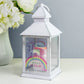Personalised Unicorn Frost White Lantern-Personalised Gift By Sweetlea Gifts