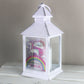 Personalised Unicorn Frost White Lantern-Personalised Gift By Sweetlea Gifts