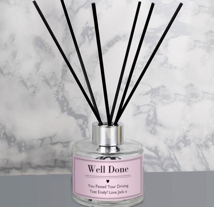Pink Reed Personalised Diffuser-Personalised Gift By Sweetlea Gifts